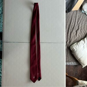 McDonnell Douglas Red Tie with Maple Leaves